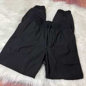 Wonder Nation Boys Black Joggers – Large (10/12)